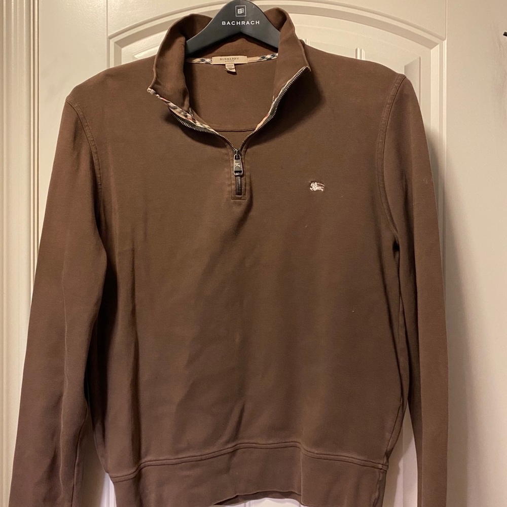 Men’s Burberry Brown Half Zip